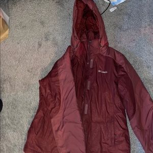 The warmest red winter coat